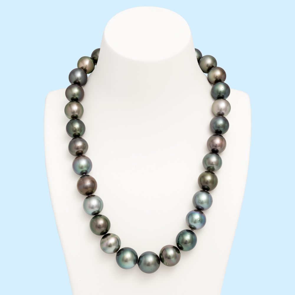 Tahitian Black Pearl Strans - Multi-Colour