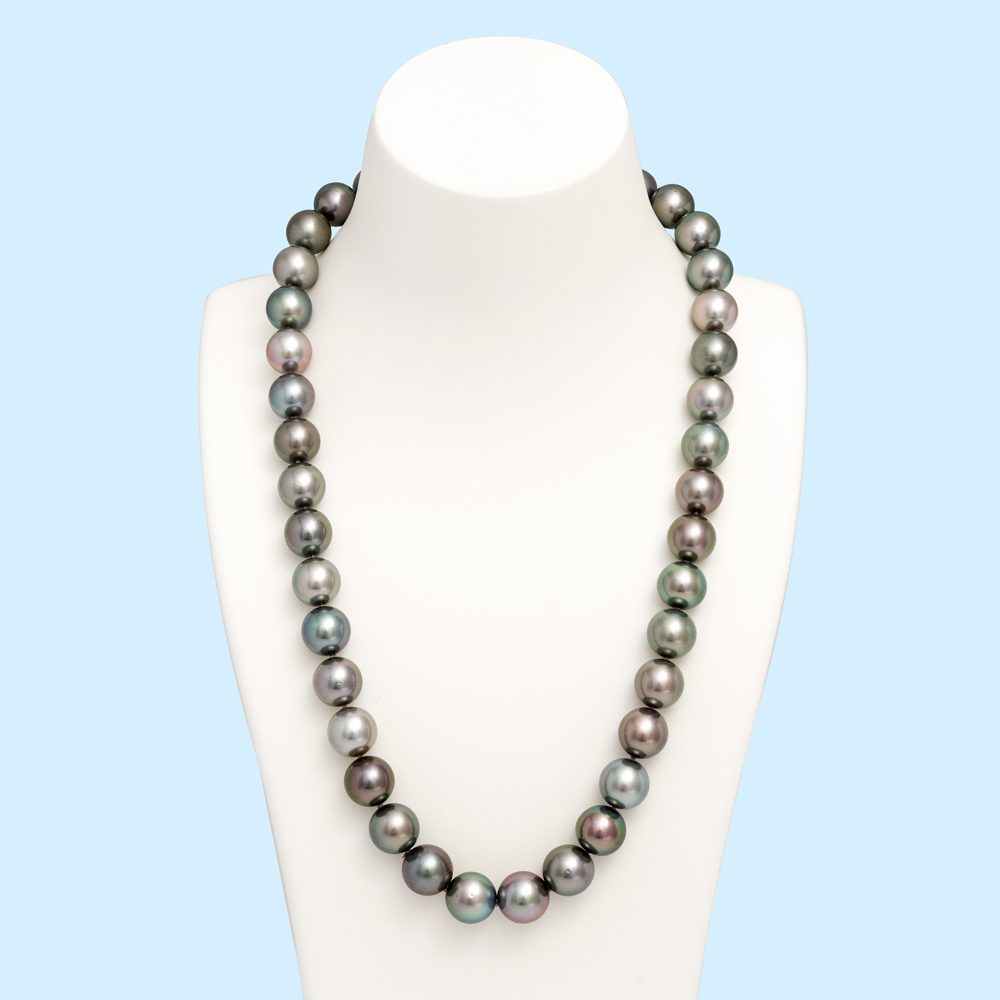 Tahitian Black Pearl Strand - Light Multi-Colour