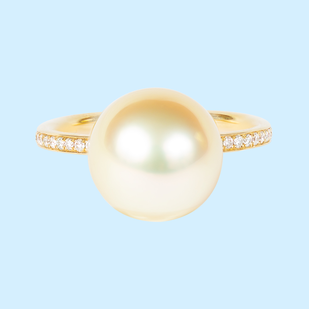 Champagne South Sea Pearl & Diamond Ring (Autore)