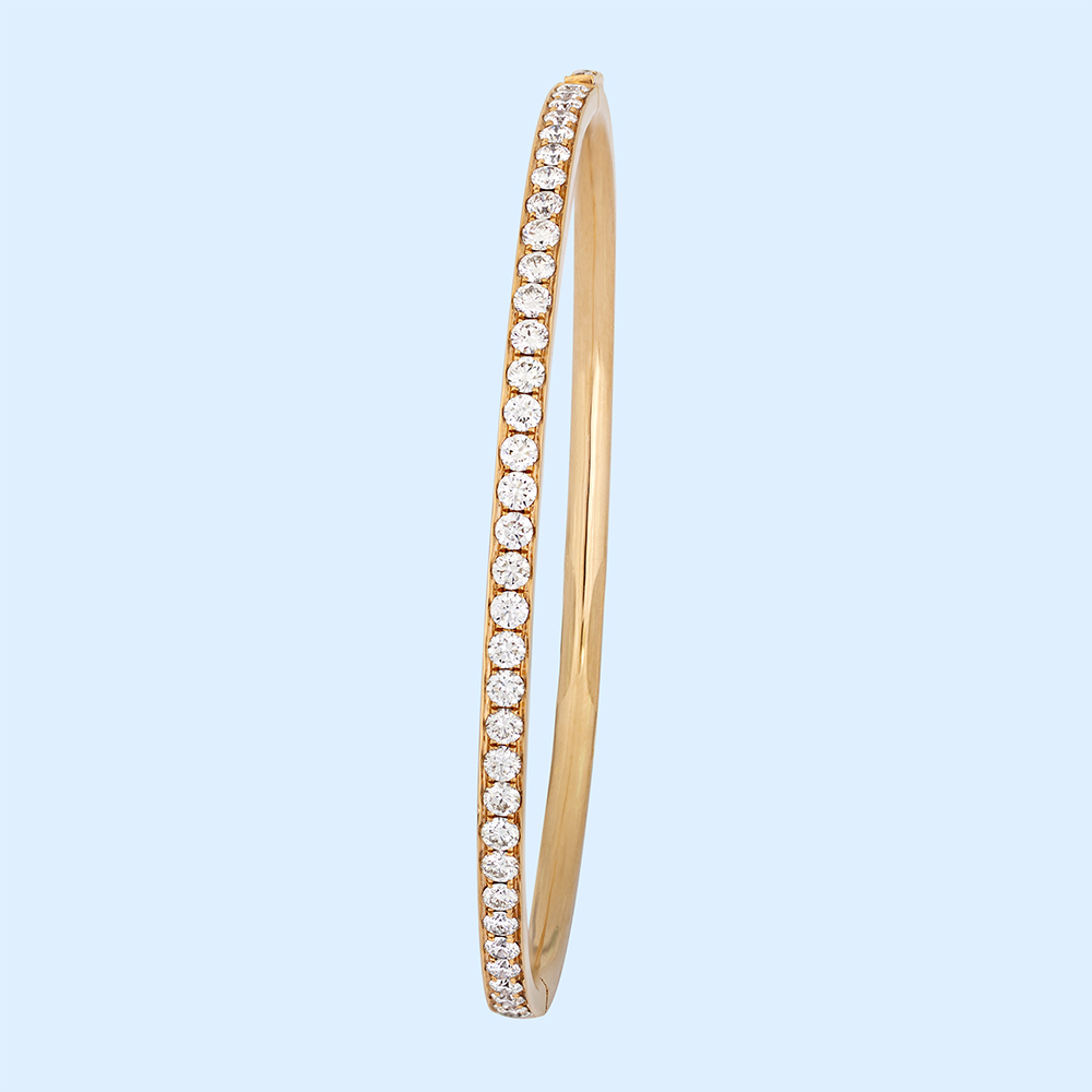 Diamond Bangle - Rose Gold