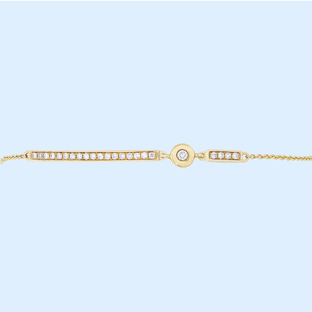 Diamond Bar Bracelet